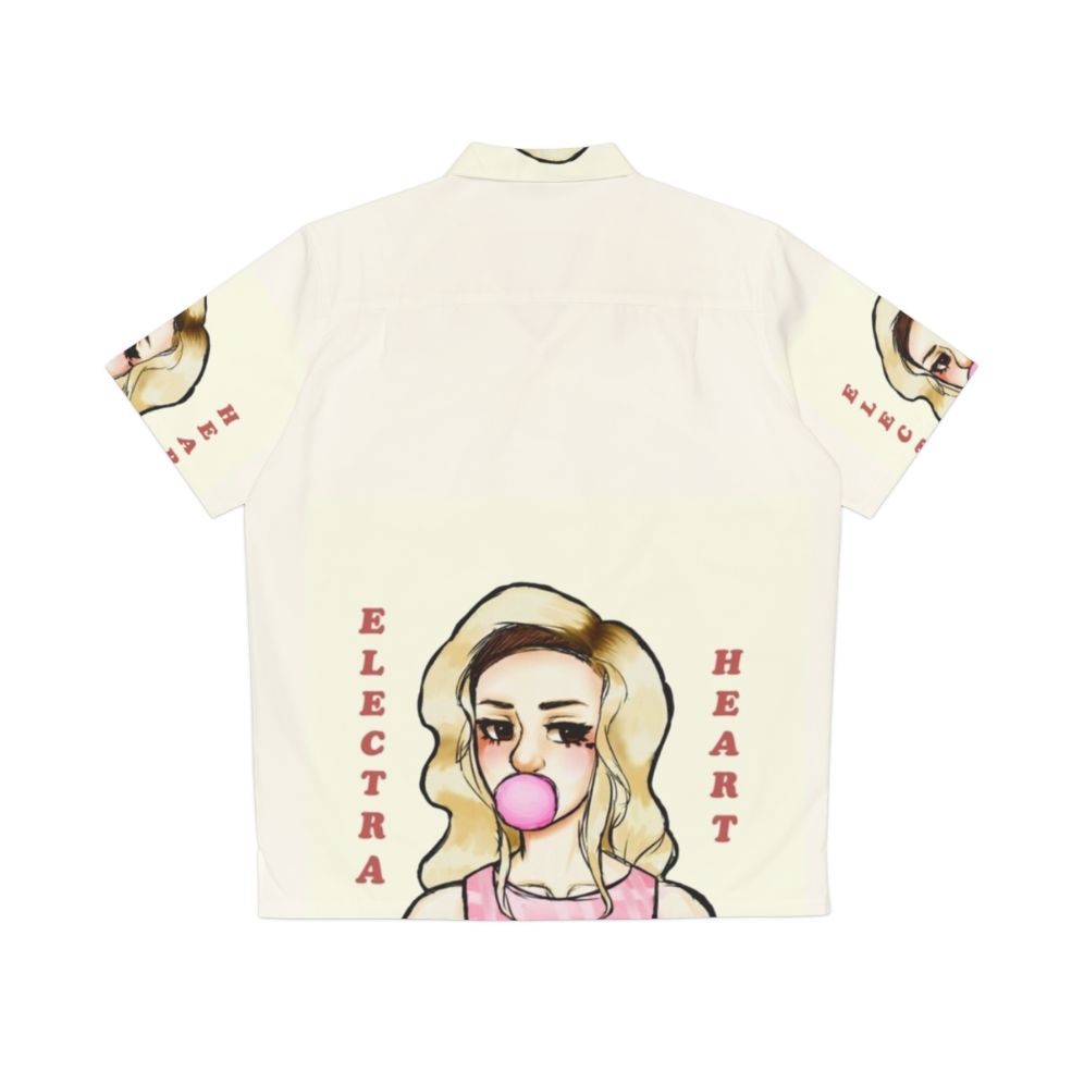 Electra Heart Marina & The Diamonds Hawaiian Shirt in Bubblegum Pink - Back