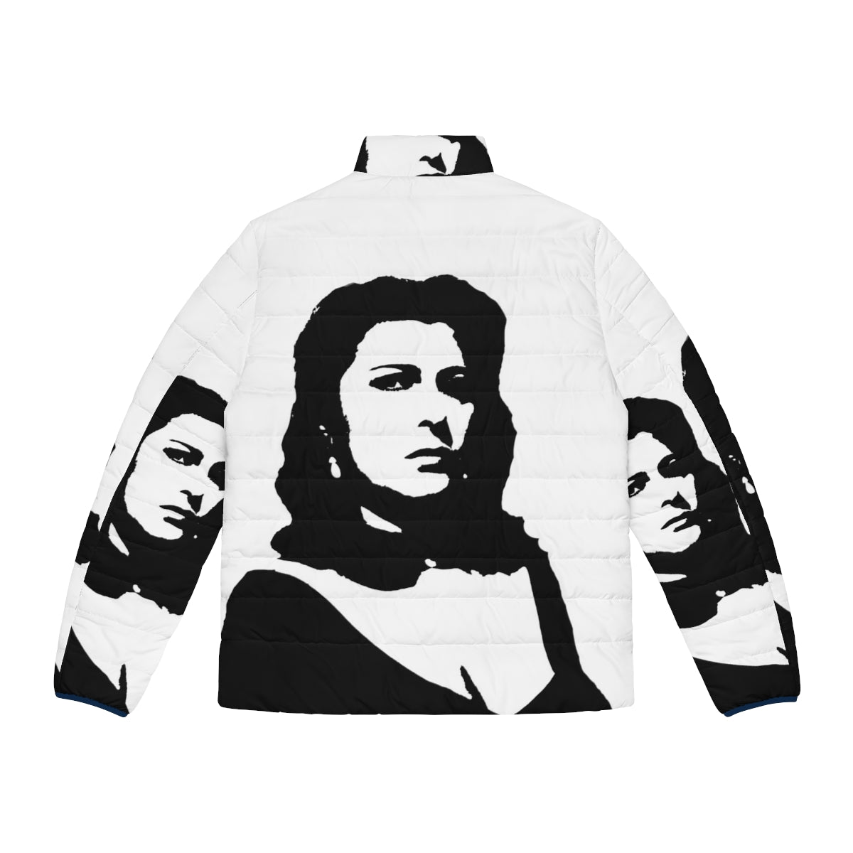 Anna Magnani in a stylish puffer jacket, a symbol of Italian cinema and fashion - Back