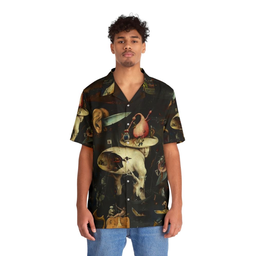 Hieronymus Bosch inspired surreal fantasy Hawaiian shirt - People Front