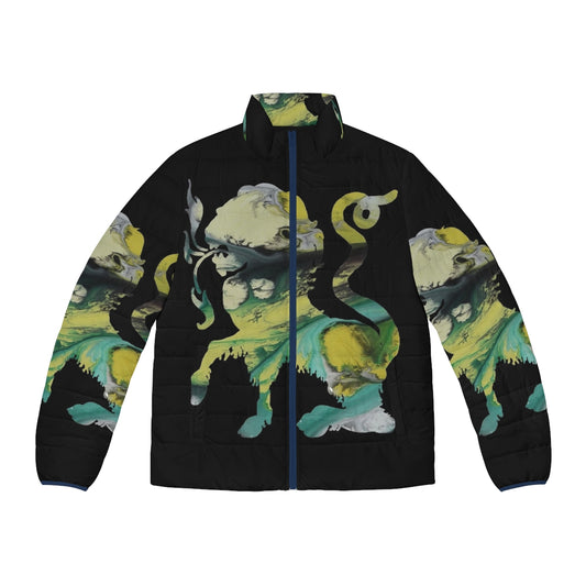 Chimaera mythological creature puffer jacket for toddler boys