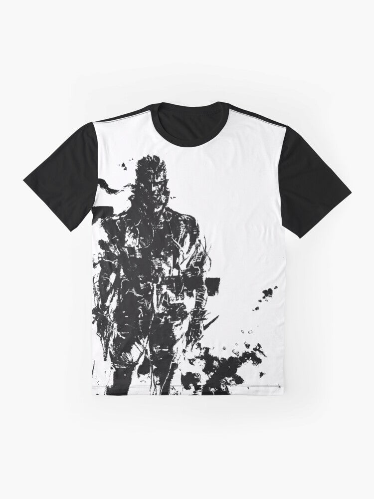 Metal Gear Solid 3 Big Boss Graphic T-Shirt - Flat lay