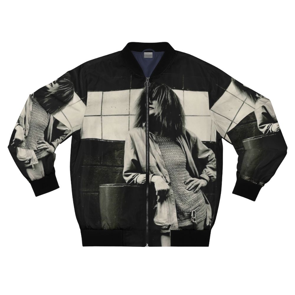 Musique Mecanique Bomber Jacket featuring a design inspired by musician Carla Bley