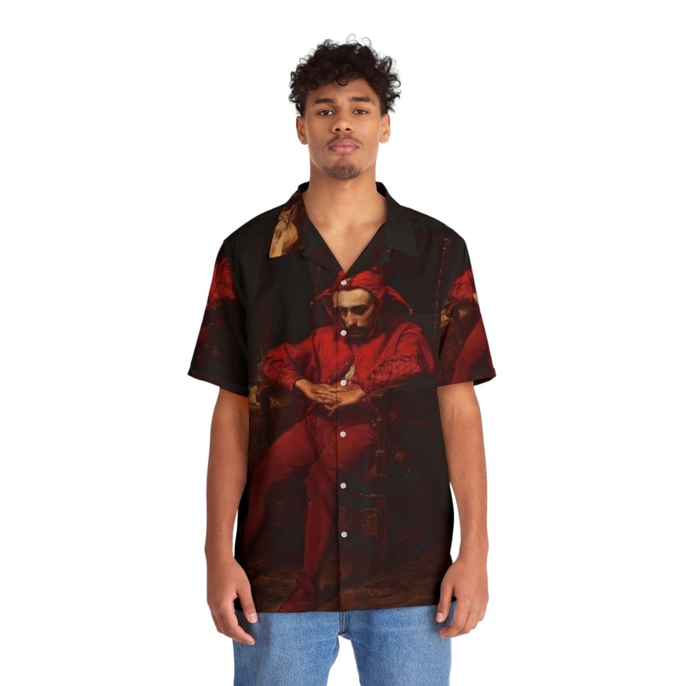 Vintage Hawaiian shirt featuring Jan Matejko's Stanczyk painting - People Front