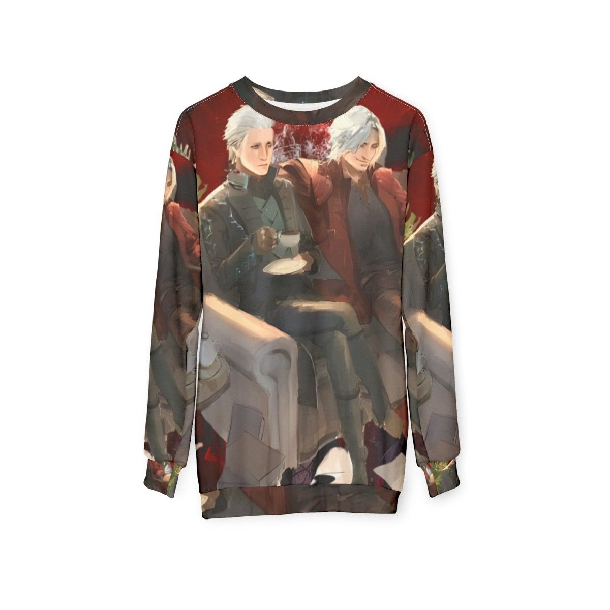 Devil May Cry 5 Anime Painting Sweatshirt - hanging