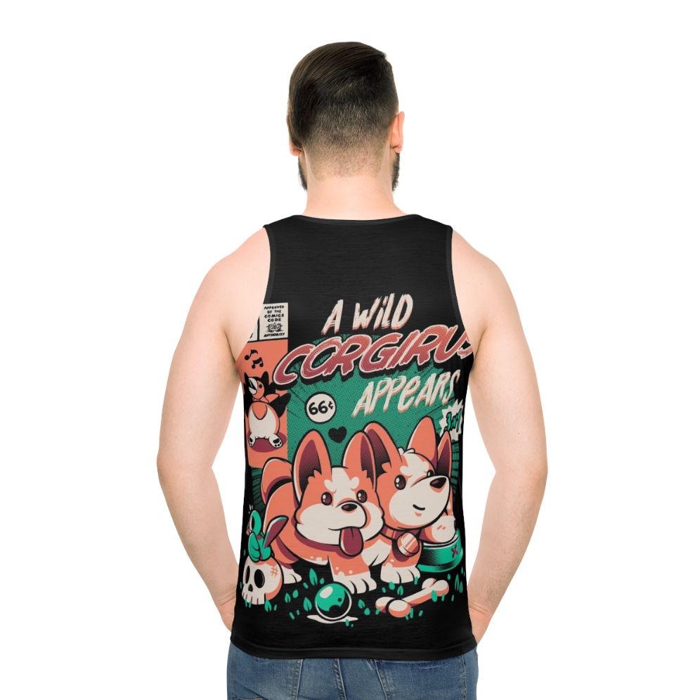 Magical Corgi Unisex Tank Top - men back