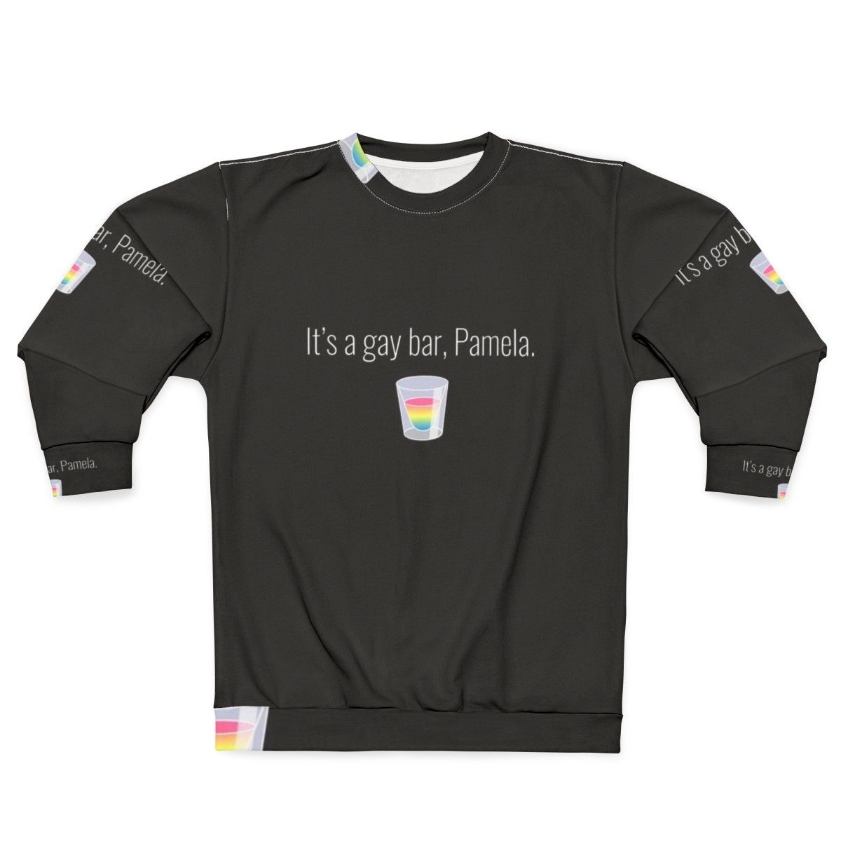 Gay Bar Pamela Sweatshirt - LGBTQ Graphic Sweatshirt for Queer Fashion