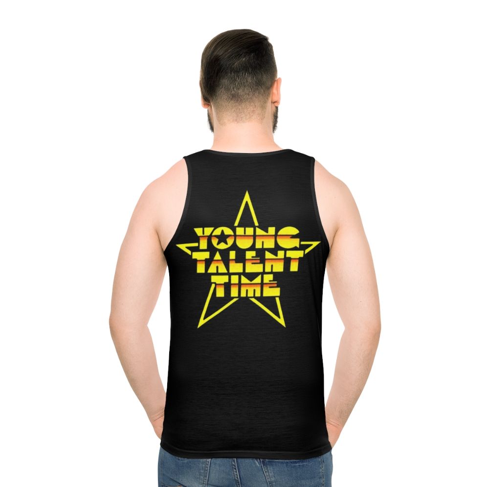 80s Retro Young Talent Time Unisex Tank Top - men back