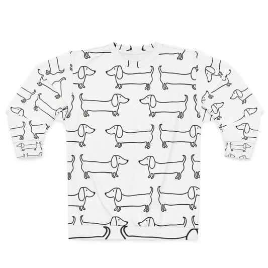 Dachshund Black and White Sweatshirt