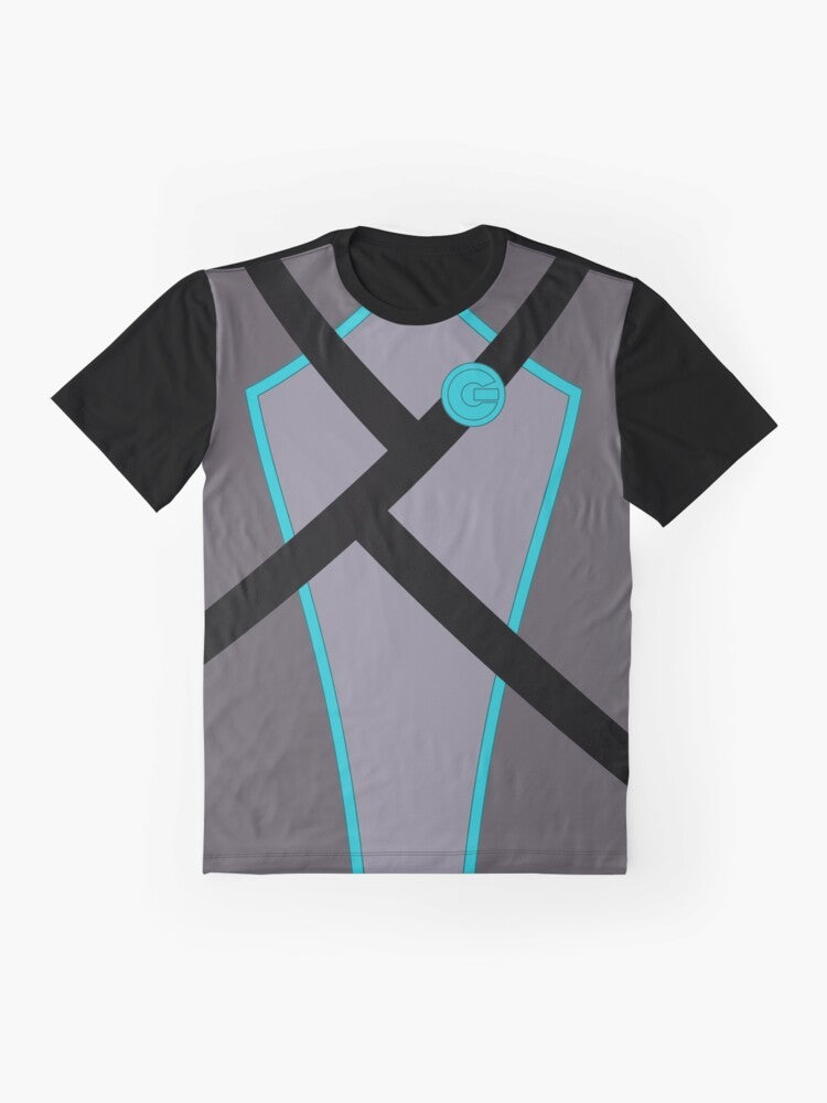 Agent 37 Nightwing graphic t-shirt with character design - Flat lay