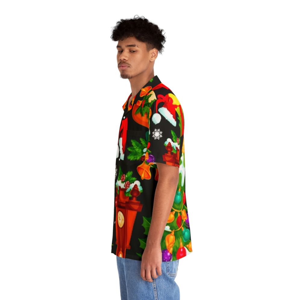 Festive Hawaiian-style Christmas pattern shirt - People Left