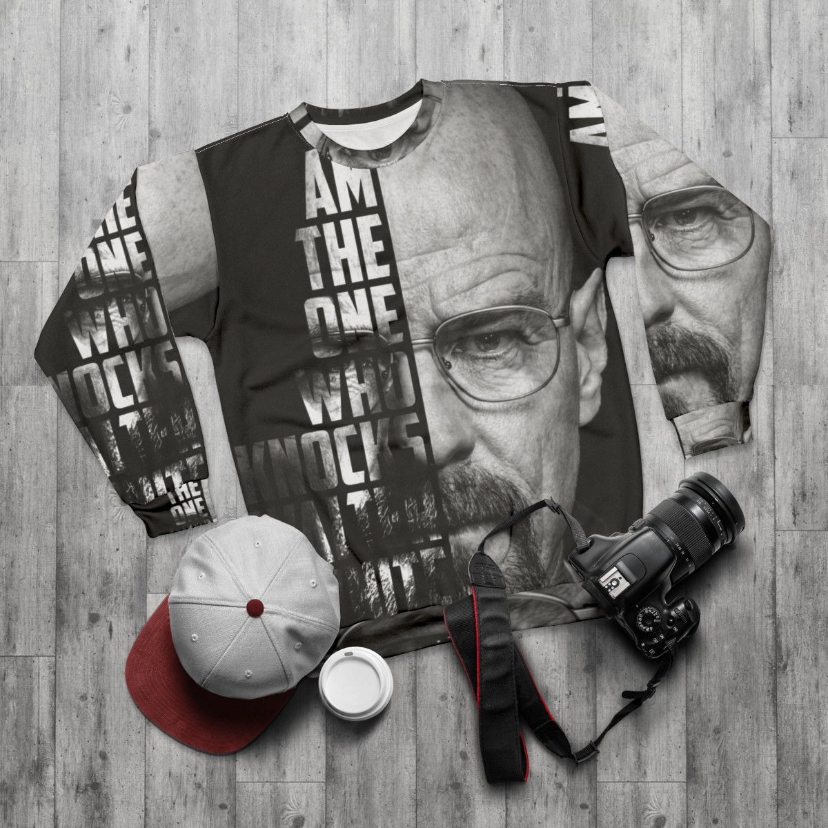 Breaking Bad 'I Am The One Who Knocks' Sweatshirt - flat lay