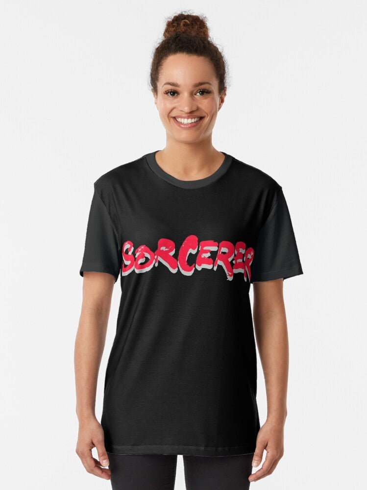 Graphic T-Shirt featuring the Sorcerer movie title and logo, directed by William Friedkin - Women