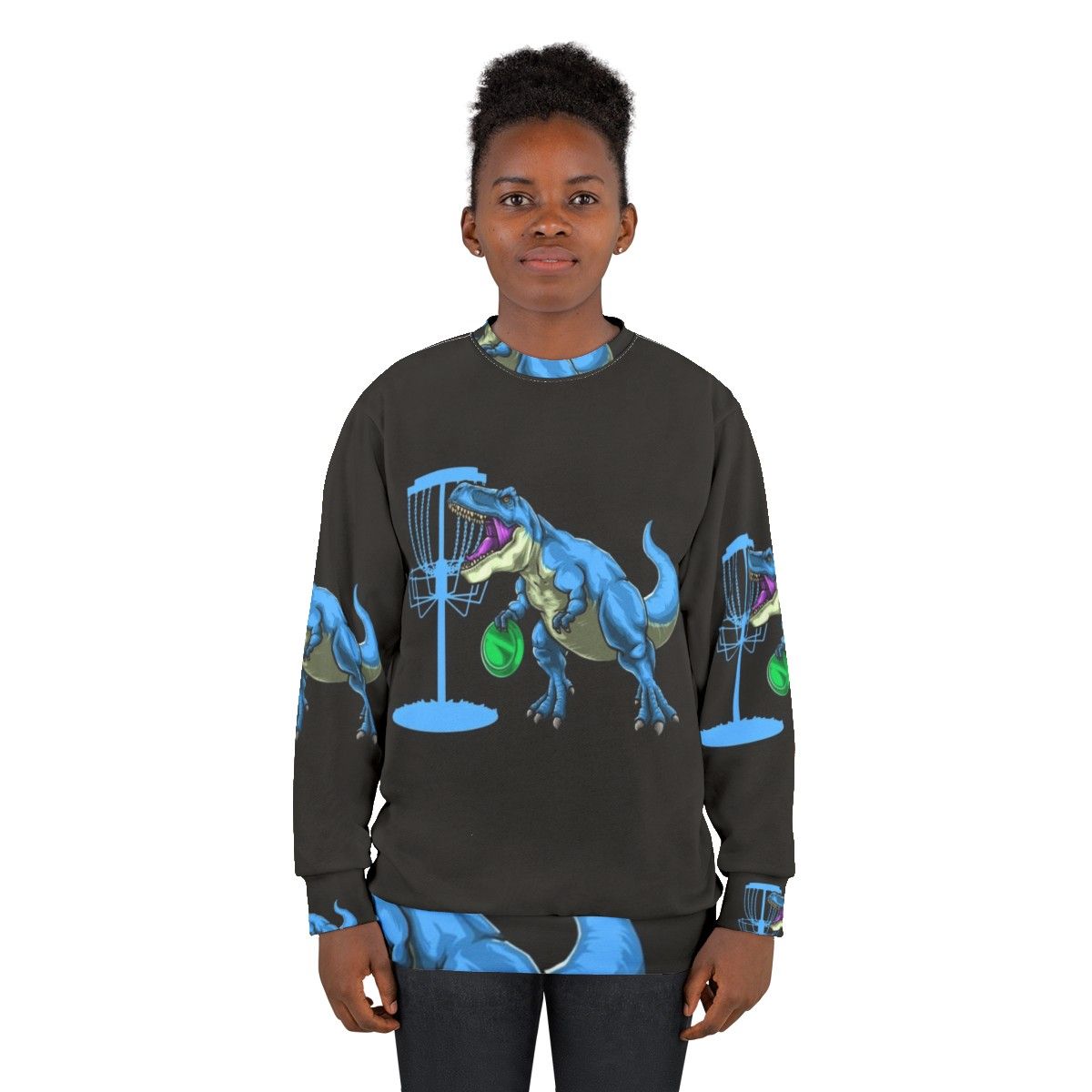 Disc Golf Dinosaur Sweatshirt - women