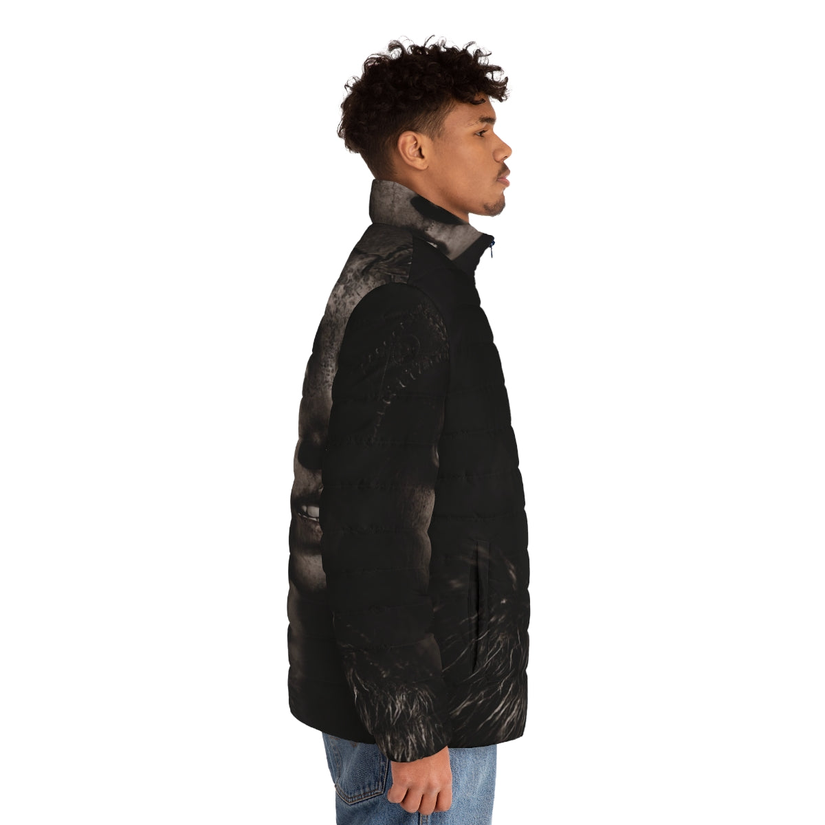 Hellblade Senua Puffer Jacket - Cozy and stylish winter wear inspired by the Nordic video game Senua's Sacrifice - men side right