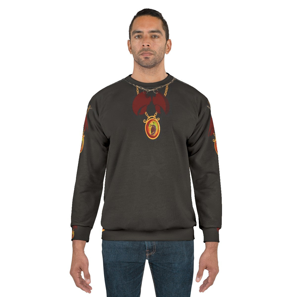 Wilderwest Sweatshirt featuring Viking and Dragon imagery - men