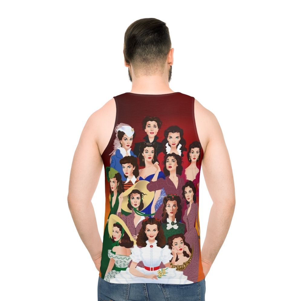 Scarlett O'Hara Unisex Tank Top - men back