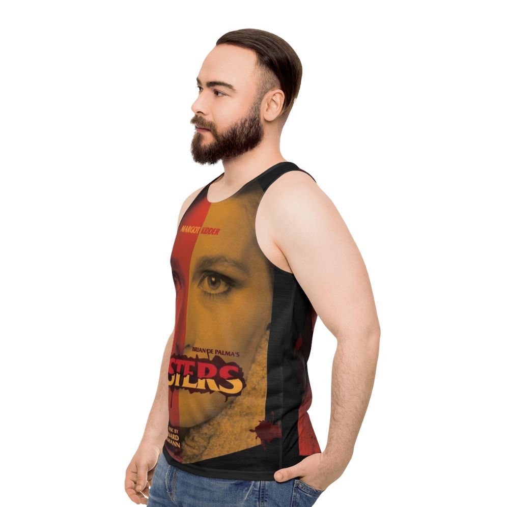 Sisters - A Thrilling Brian De Palma Movie Unisex Tank Top - men side