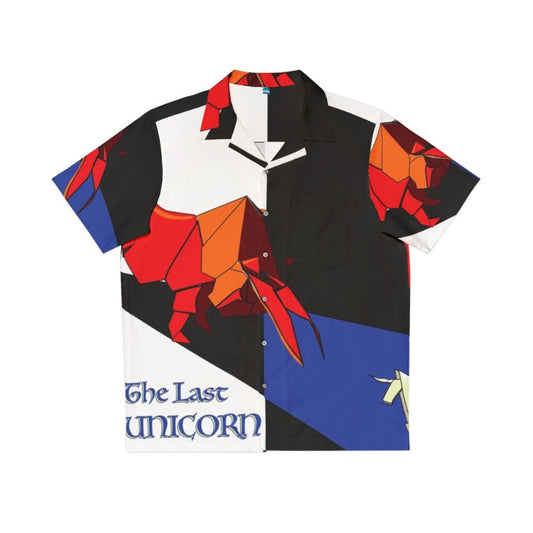 Unicorn hawaiian shirt with The Last Unicorn and Red Bull design