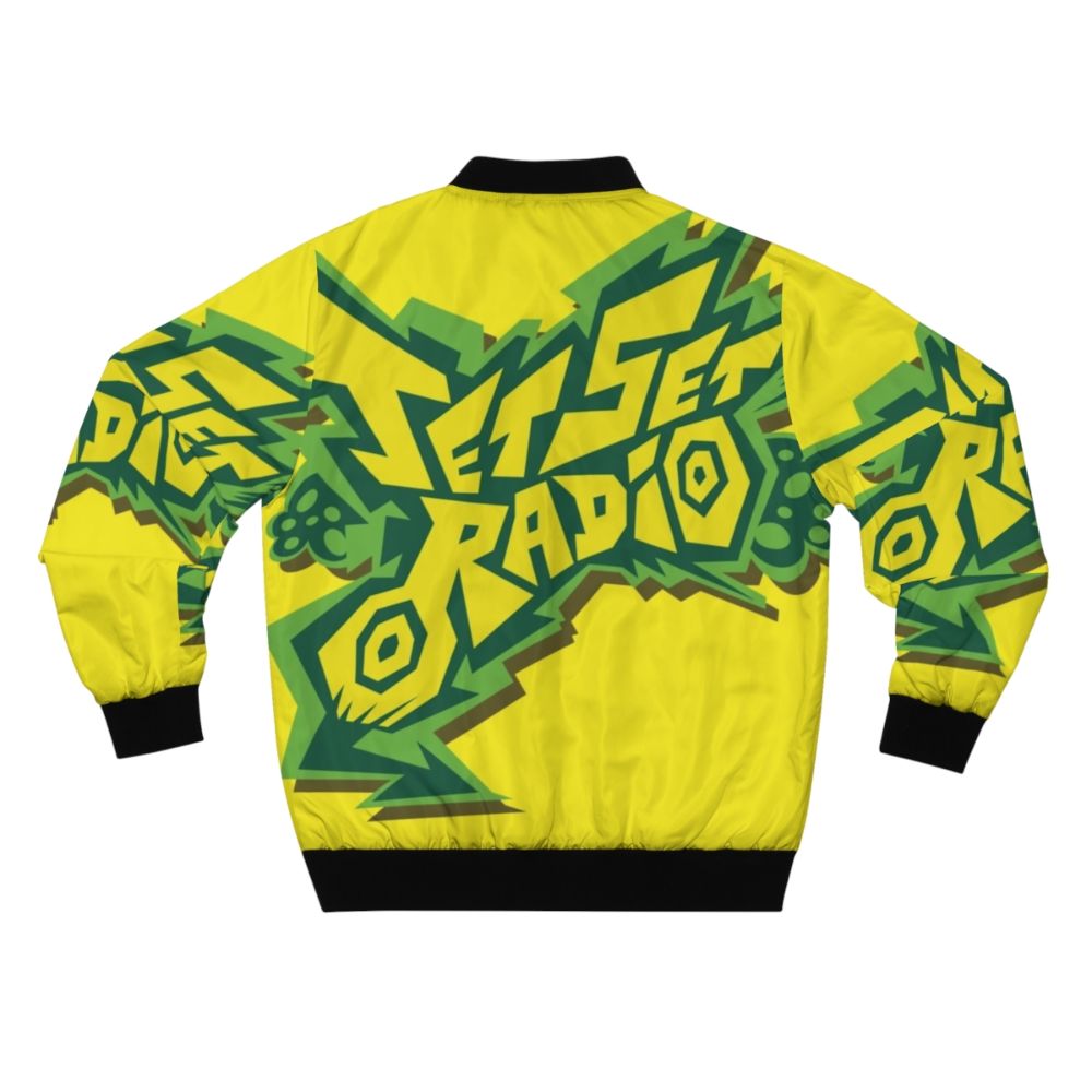 Jet Set Radio inspired bomber jacket with graffiti logo design - Back