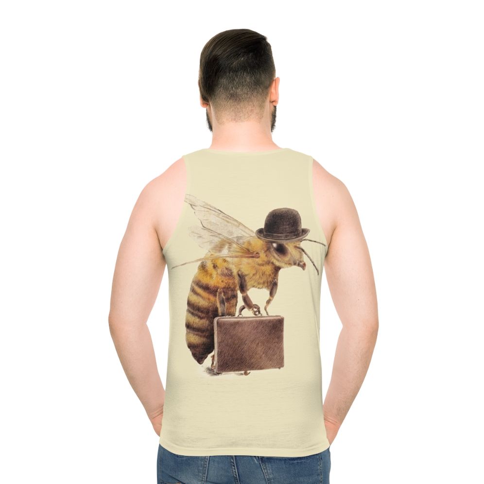 Unisex Worker Bee Office Tank Top - men back