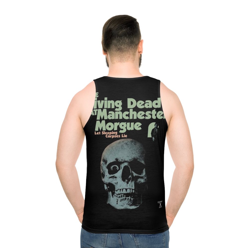 The Living Dead at Manchester Morgue Unisex Tank Top - men back