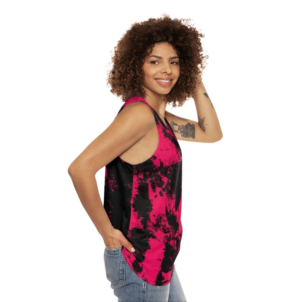 Punk rock unisex abstract fashion tank top - women side