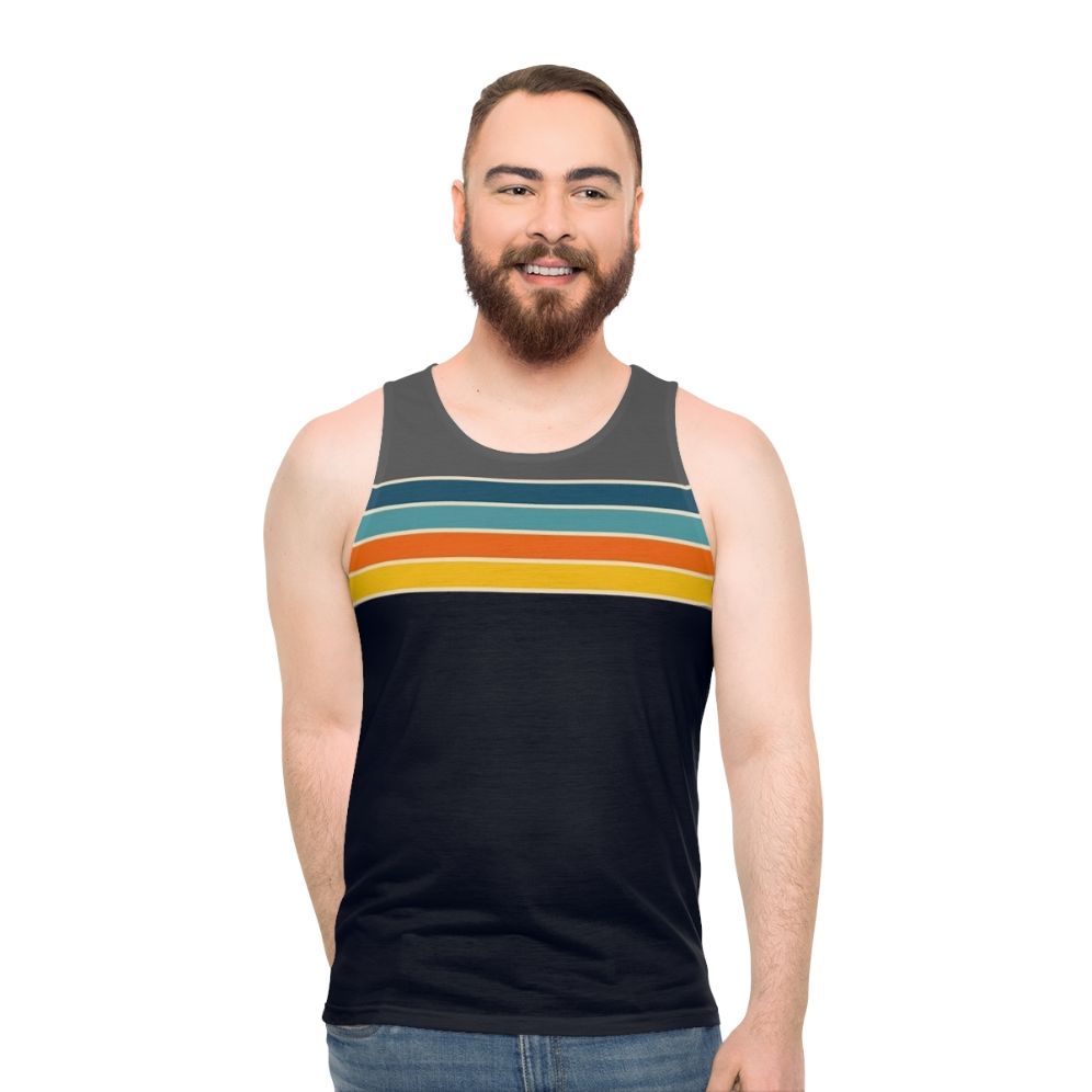 Retro 70s Stripes Unisex Tank Top - men