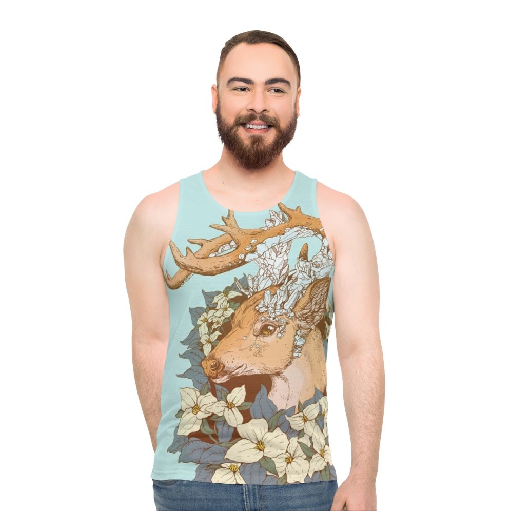 Unisex blue quartz non typical buck tank top - men