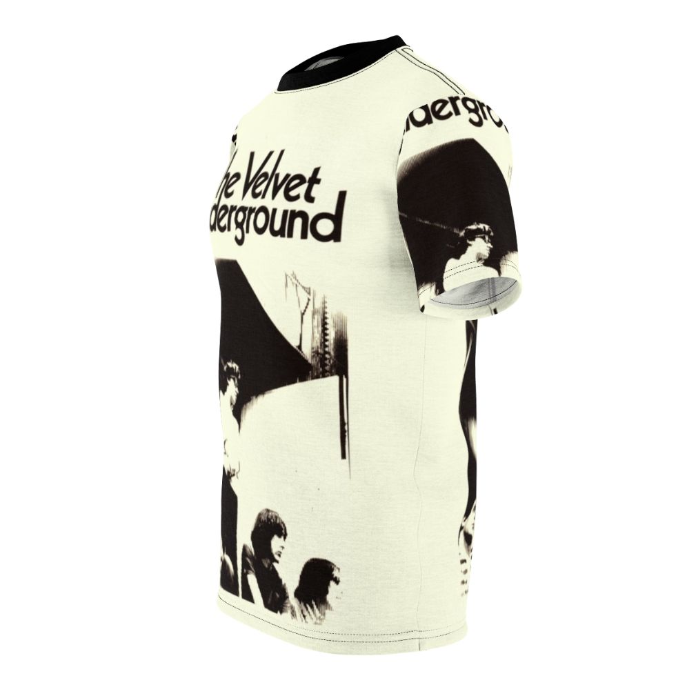 Vintage-style t-shirt featuring the Velvet Underground band name and imagery - men left