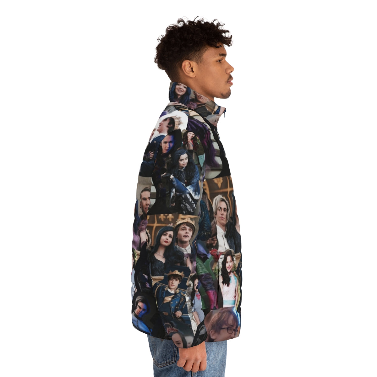 Descendants Collage Puffer Jacket featuring Disney characters - men side right