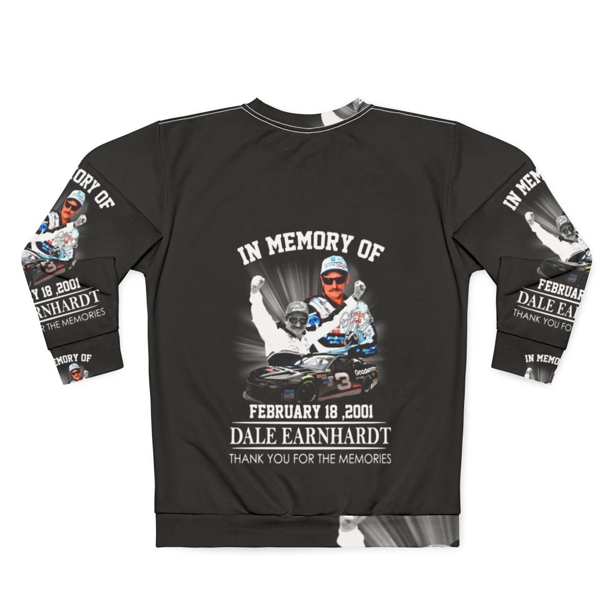 Dale Earnhardt memorial sweatshirt - Back