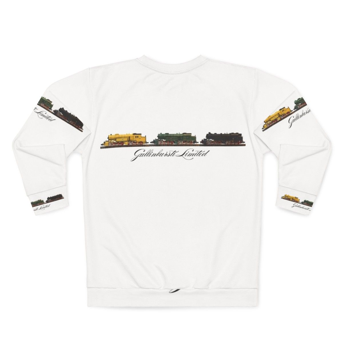 Steam engine sweatshirt - Back