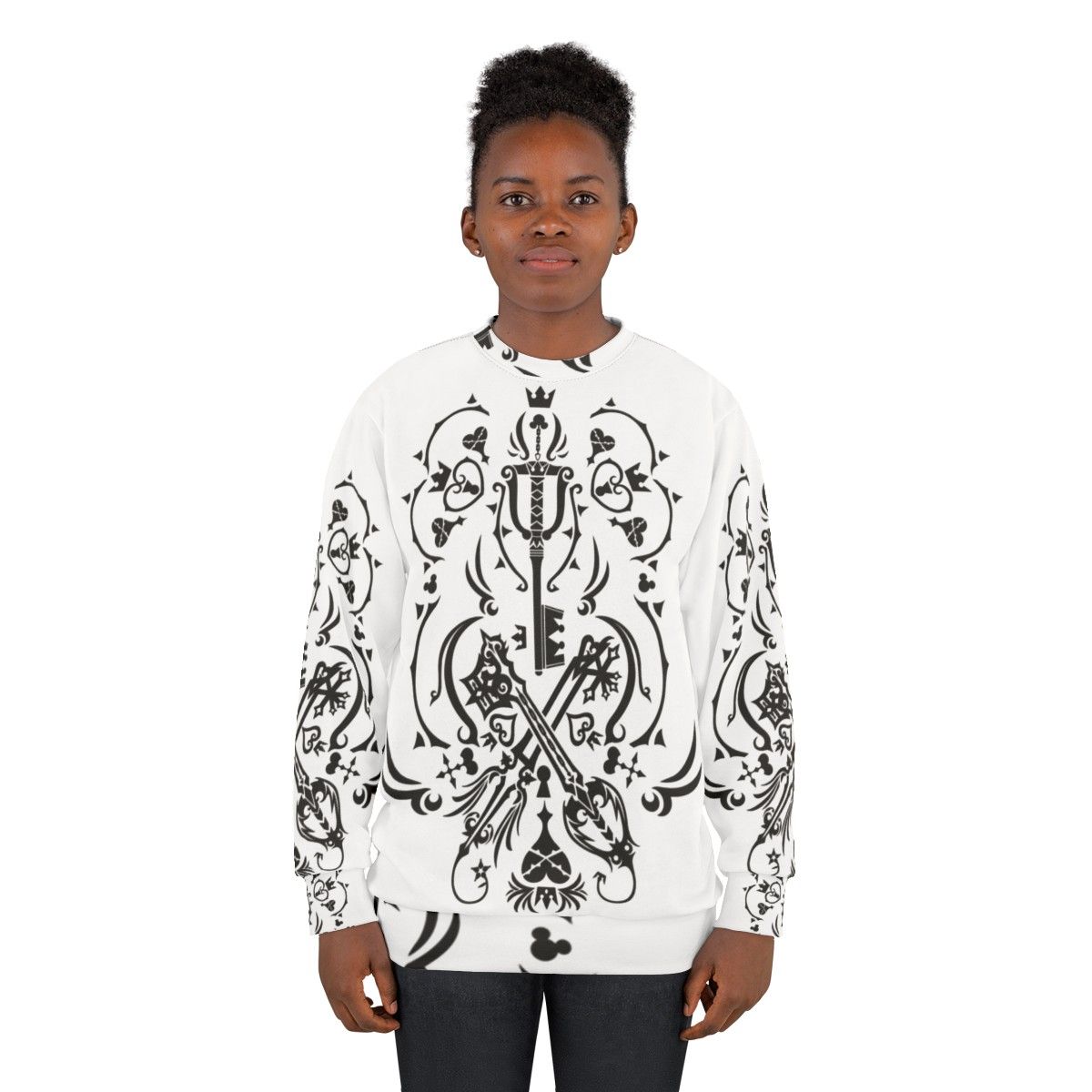 Kingdom Hearts Sweatshirt featuring iconic video game characters - women