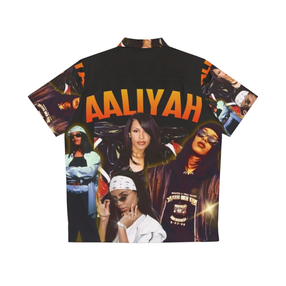 Aaliyah Vintage 90s Hawaiian Shirt - Back