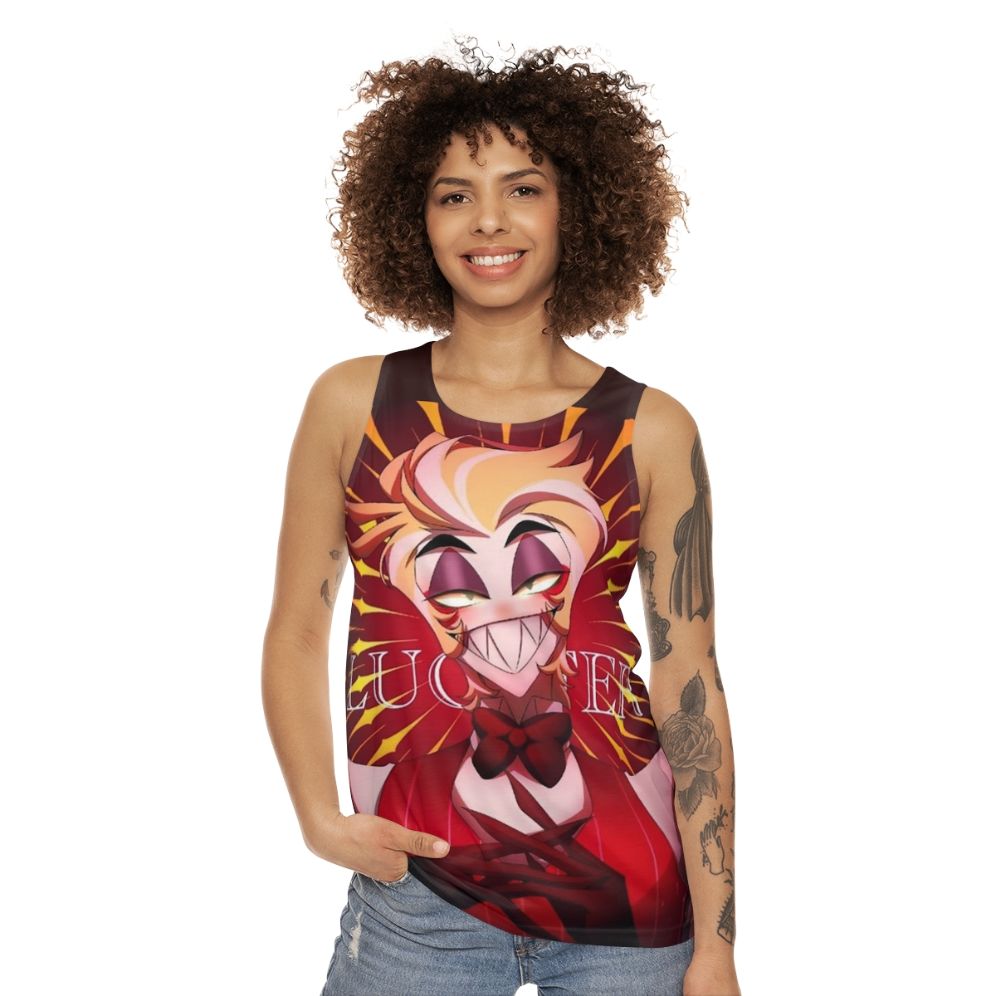 Hazbin Hotel Lucifer Morningstar Unisex Tank Top - women