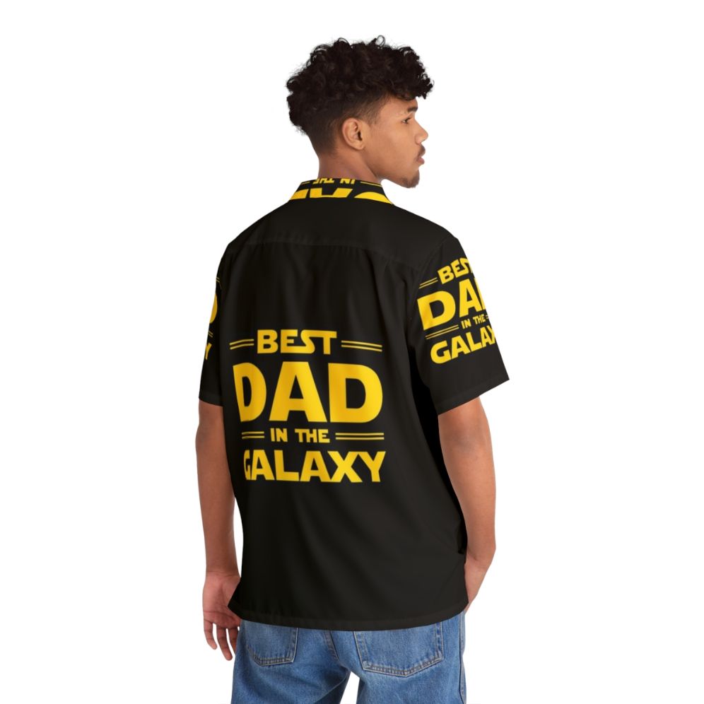 Best Dad in the Galaxy Star Wars Themed Hawaiian Shirt - People Back