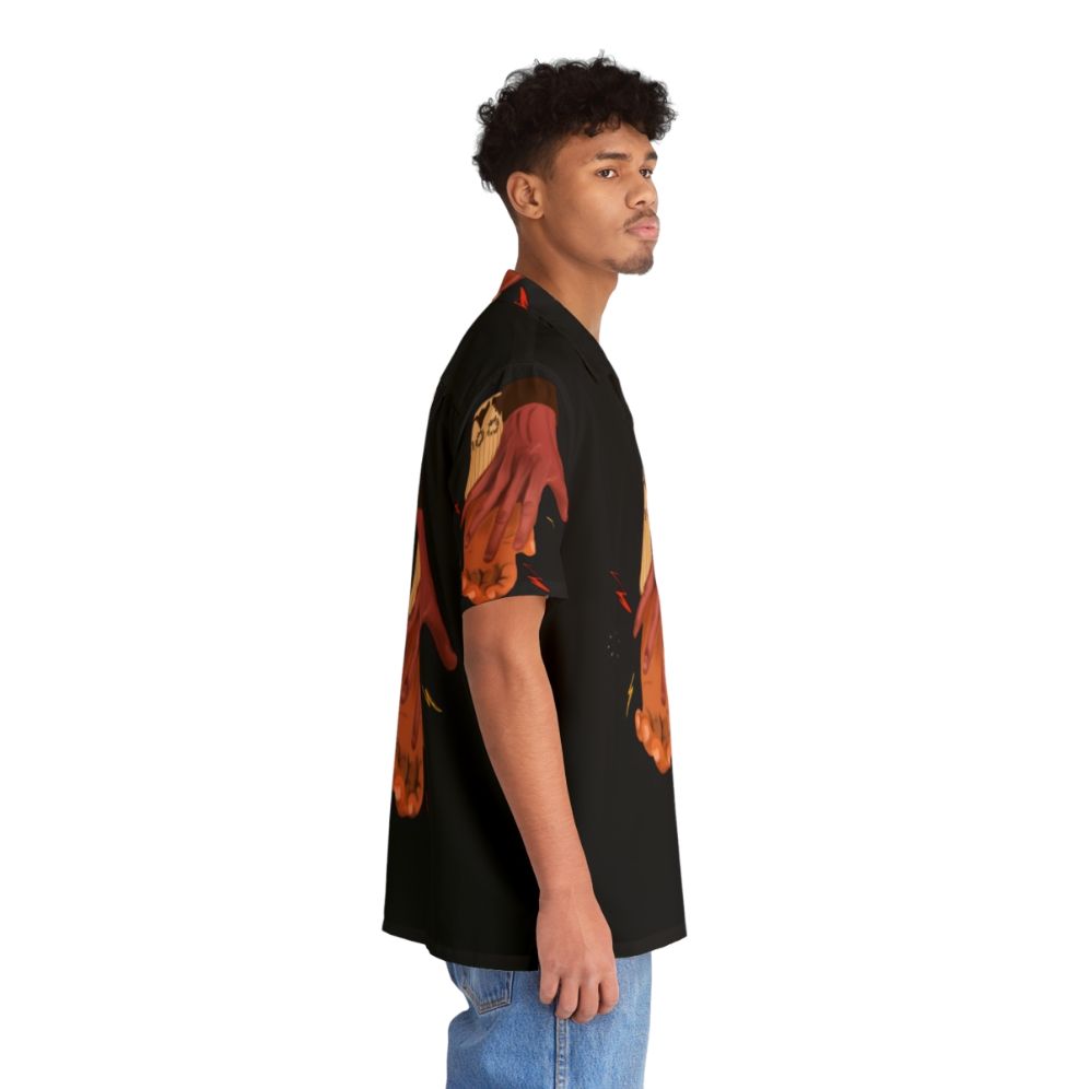 Heartstopper Netflix Hawaiian Shirt with Vibrant Floral Pattern - People Pight