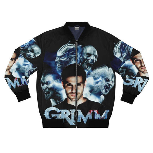 Grimm-inspired werewolf bomber jacket with magical fairy tale design