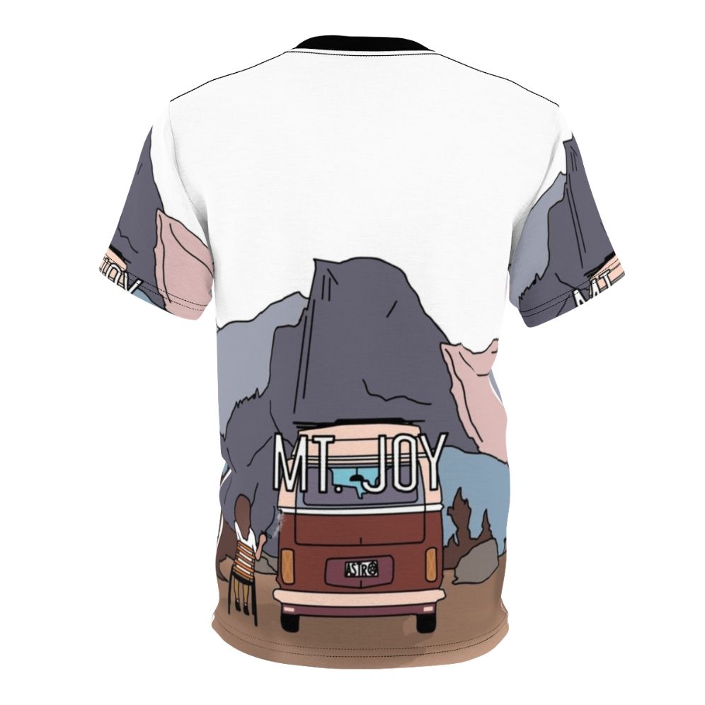 Indie folk inspired Astrovan digital print t-shirt with mountain and visionary artwork - Back