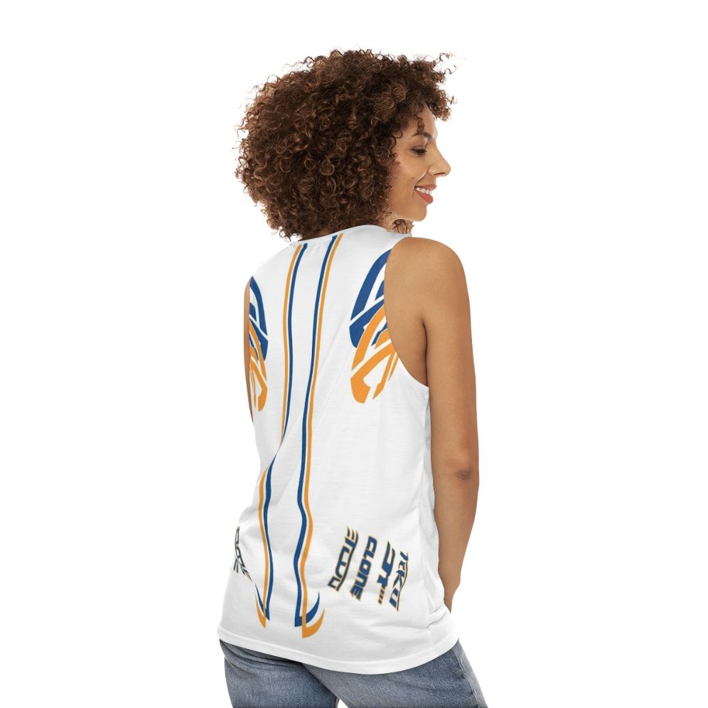 Bassline Unisex Tank Top featuring Hot Wheels Acceleracers design - women back