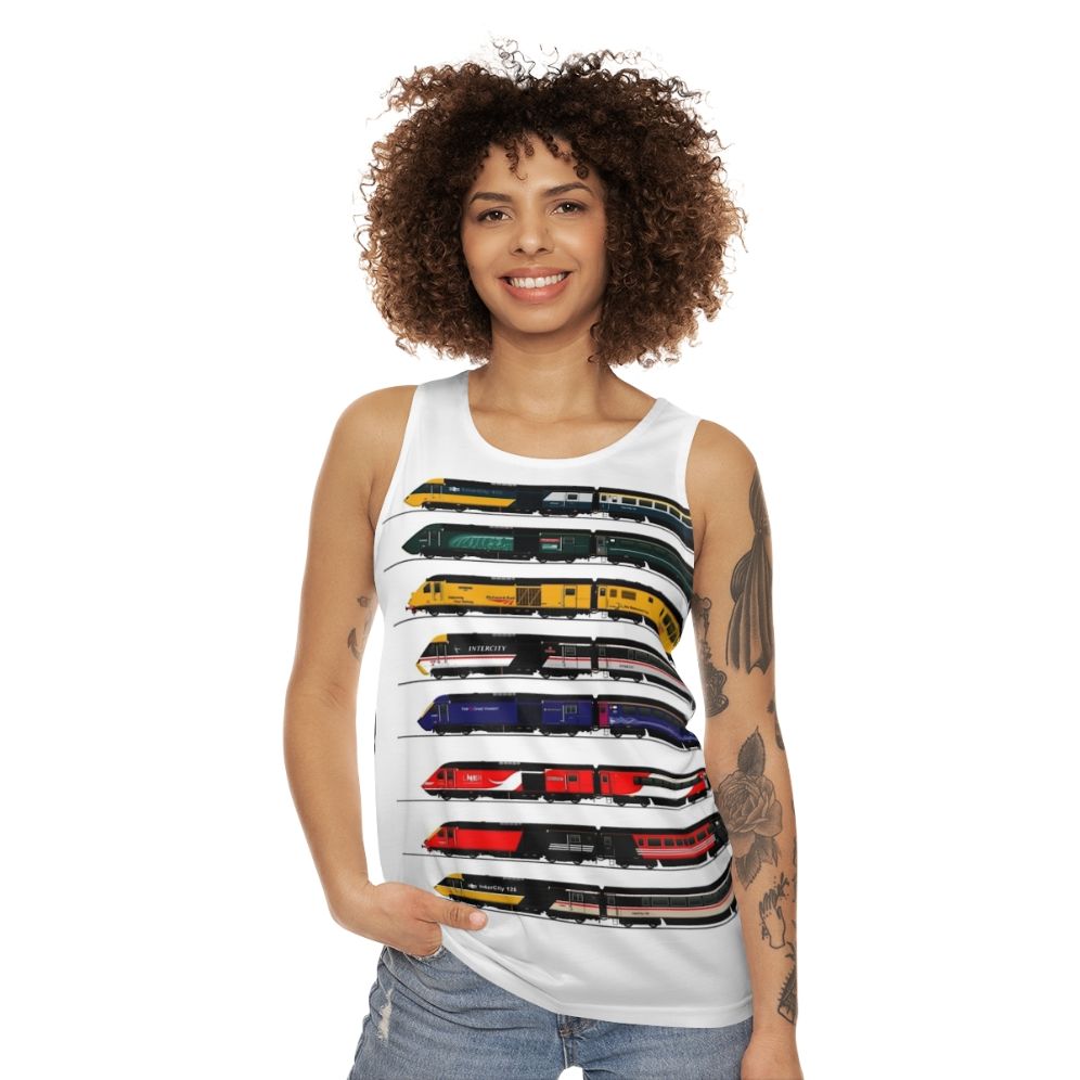 Intercity 125 HST Locomotive Unisex Tank Top - women