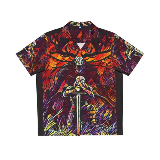 "Be Fierce Be Fearless" Hawaiian Shirt featuring Witcher-inspired graphics