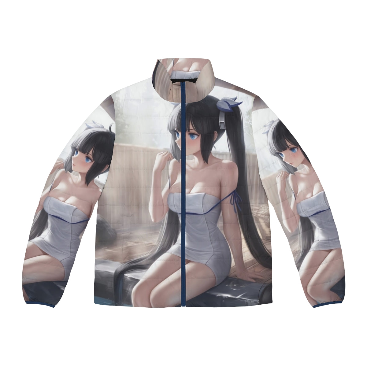 Hestia's Hot Spring Puffer Jacket - Cozy and Cute Anime Inspired Fashion