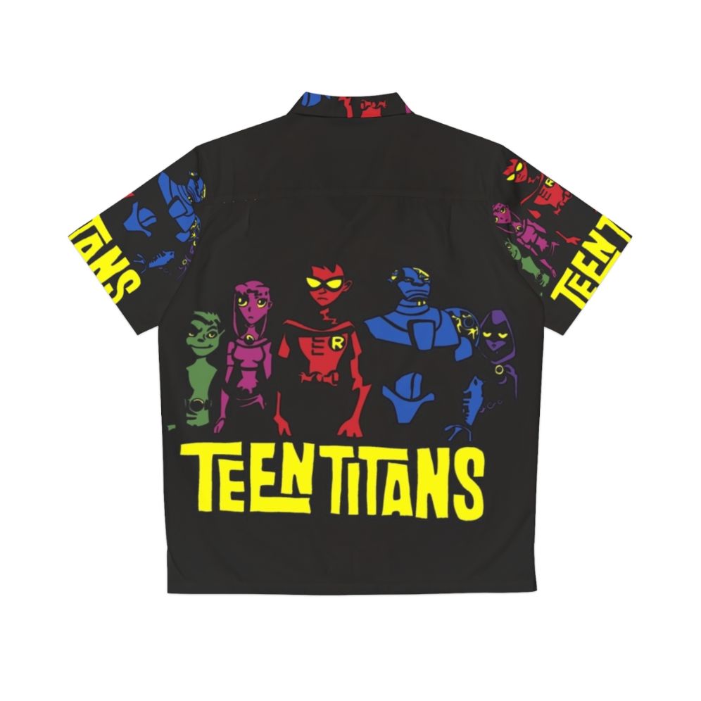 Teen Titans Silhouette Hawaiian Shirt - Back