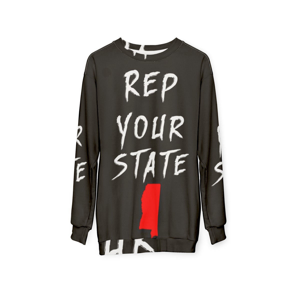 Mississipi state pride graphic sweatshirt - hanging