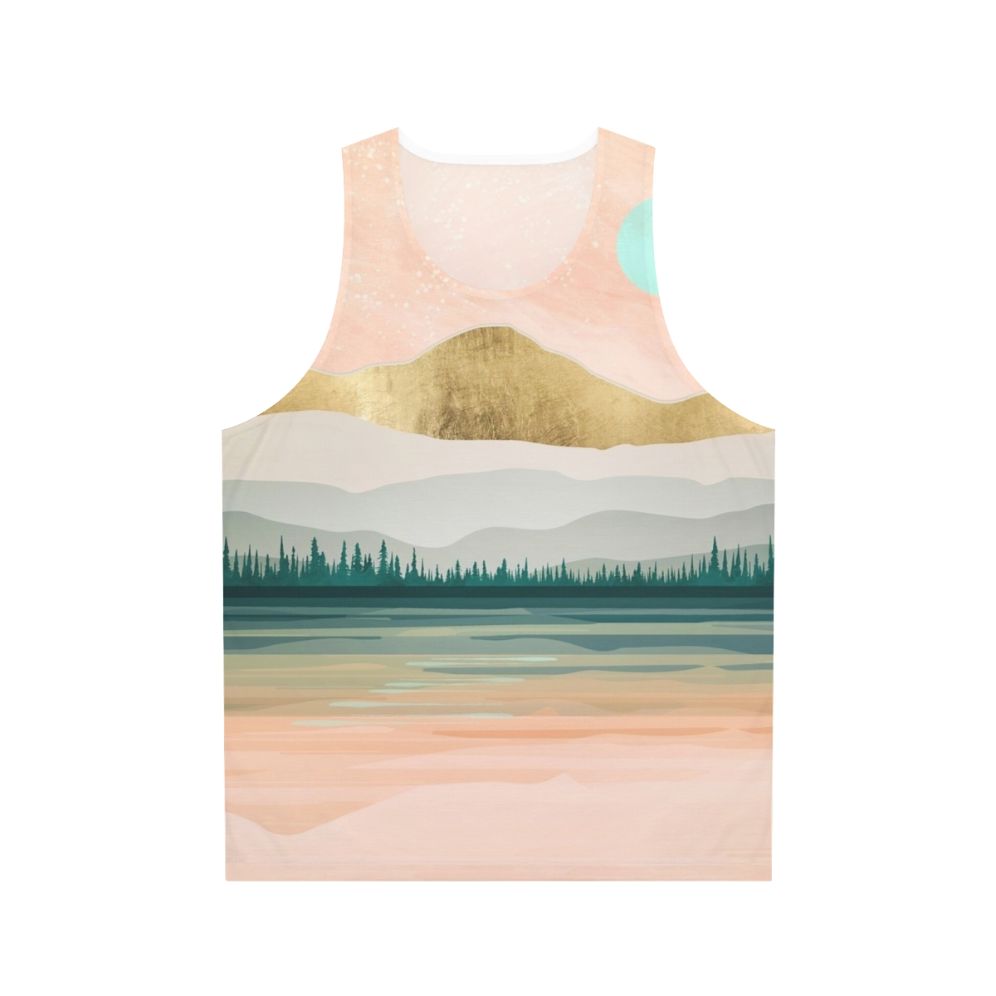 Spring Forest Lake Unisex Tank Top