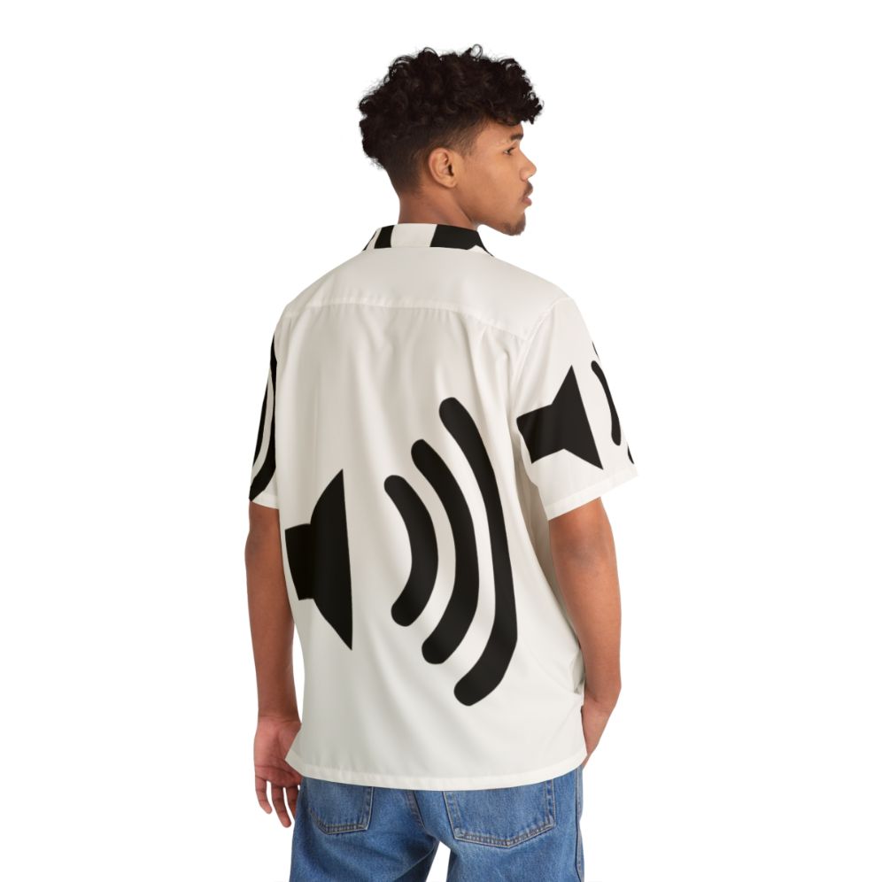 Sound Wave Symbol Hawaiian Shirt - People Back