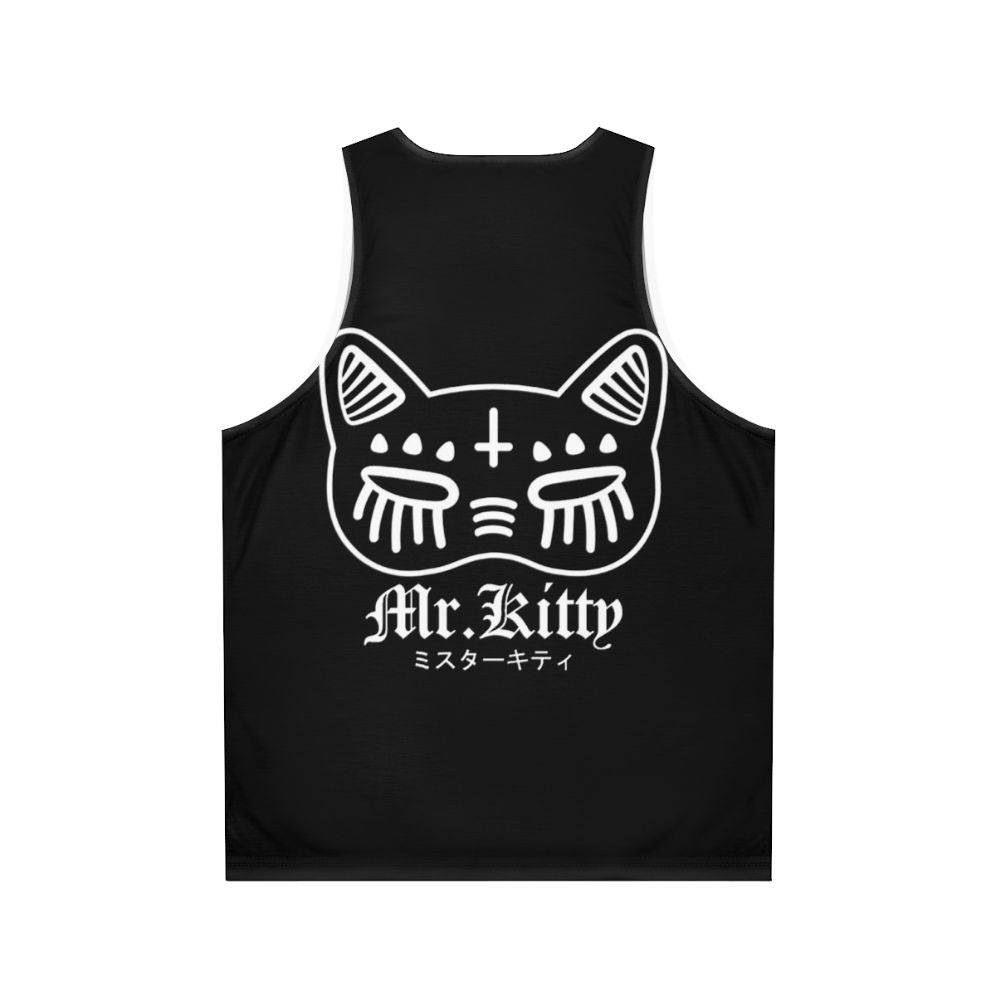 Kitty Unisex Tank Top with Music and Electronic Design - Back