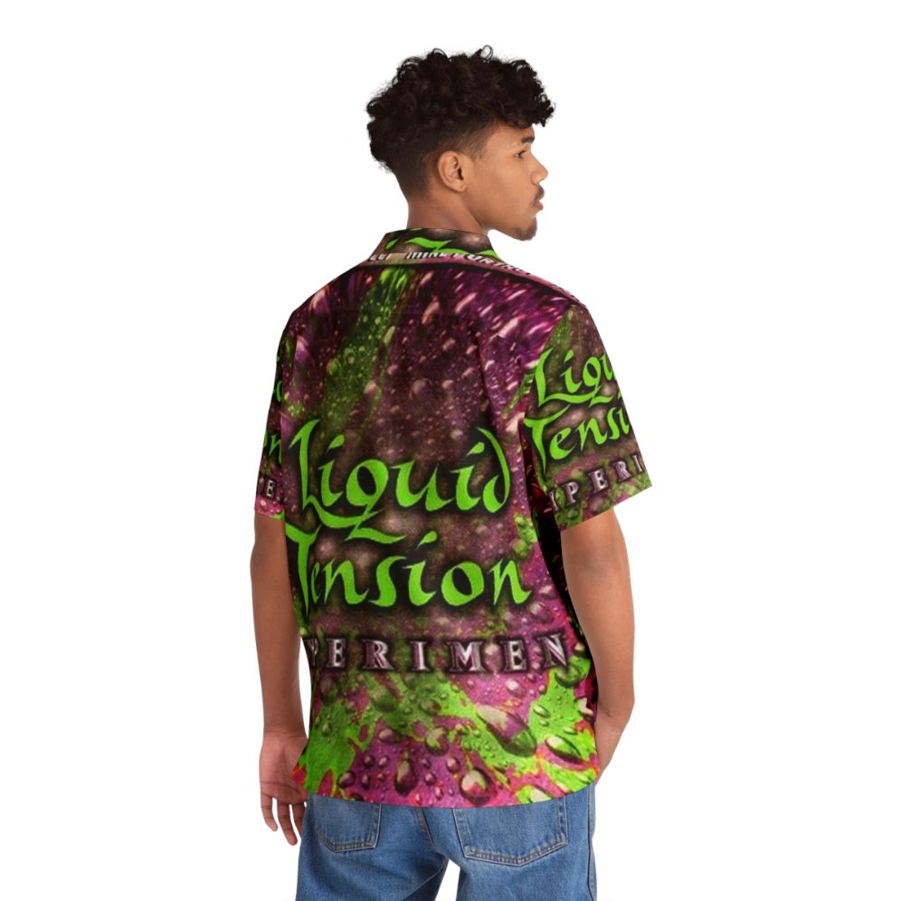 Liquid Tension Experiment Hawaiian Shirt featuring the iconic progressive rock band - People Back