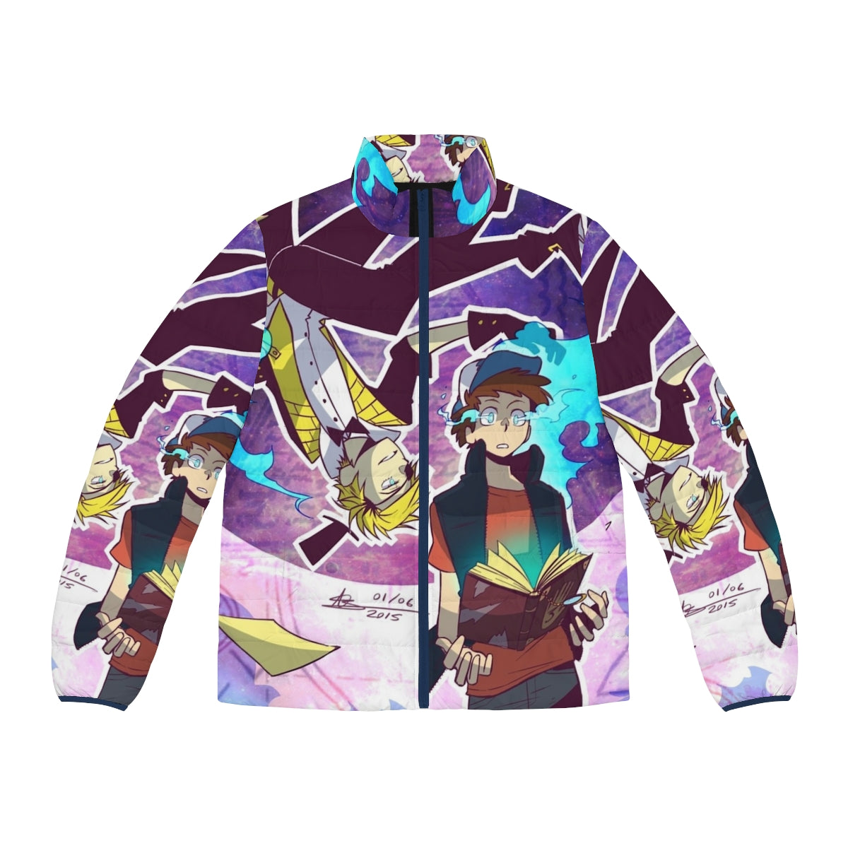 Gravity Falls Bill Cipher Puffer Jacket featuring Dipper Pines